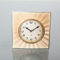 Lot 737 - FINE BIRMINGHAM SILVER AND GUILLOCHE ENAMEL...