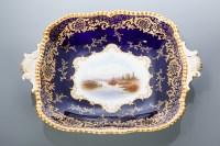 Lot 459 - SET OF THREE COALPORT HAND-PAINTED 'NAMED...