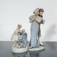 Lot 517 - ROYAL COPENHAGEN GROUP OF 'REGENCY COURTSHIP'...