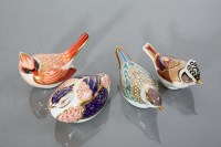 Lot 528 - FOUR ROYAL CROWN DERBY PAPERWEIGHTS comprising...