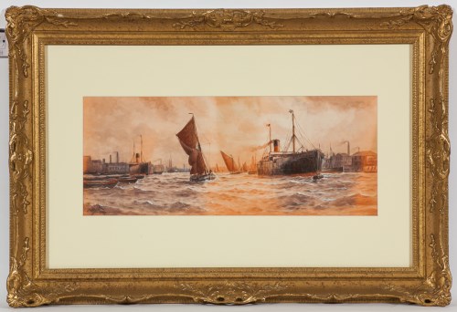 Lot 62 - WILLIAM HENRY PEARSON, A BREEZY DAY ON THE...