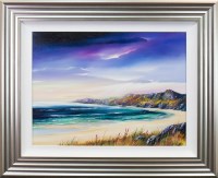 Lot 141 - DOUGLAS ROULSTON, NIGHT WATCH AT COLONSAY oil...