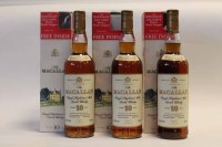 Lot 1445 - MACALLAN 10 YEARS OLD WITH BOTTLE STOPPER (3)...