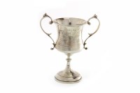 Lot 849 - GEORGE V SILVER 'GRAHAM' TROPHY CUP maker CB,...