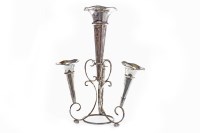 Lot 868 - EARLY 20TH CENTURY SILVER PLATE EPERGNE the...