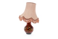 Lot 1209 - MOORCROFT 'POPPY' PATTERN TABLE LAMP of...