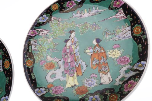 Lot 1054 - PAIR OF MID 20TH CENTURY JAPANESE FAMILLE...