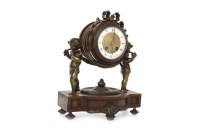 Lot 1483 - LATE 19TH CENTURY FRENCH MANTLE CLOCK the drum...