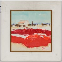 Lot 2216 - * IAN ELLIOT, LOST HORIZONS, TUSCANY oil on...