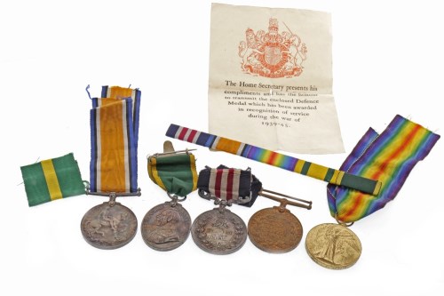 Lot 1625 - GROUP OF WWI SERVICE MEDALS AWARDED TO...