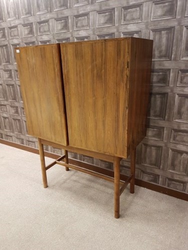 Lot 1628 - ROSEWOOD OBLONG DRINKS CABINET by Robert...