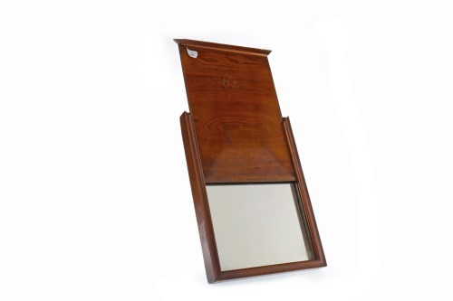 Lot 1650 - 19TH CENTURY CAMPAIGN SHAVING MIRROR contained...