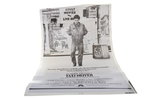 Lot 1655 - TAXI DRIVER (1976) PROMOTIONAL POSTER directed...