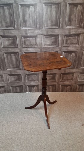 Lot 1718 - REGENCY MAHOGANY TIP-UP OCCASIONAL TABLE the...