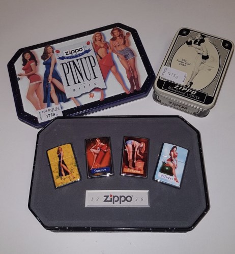 Lot 1728 - 1996 'PINUP GIRLS' ZIPPO LIGHTER COLLECTION