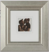 Lot 2230 - BRYAN EVANS, SEPIA SUMMER KISSES mixed media,...