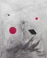 Lot 155 - * FREDERICK ELLIS, ABSTRACT COMPOSITION oil on...