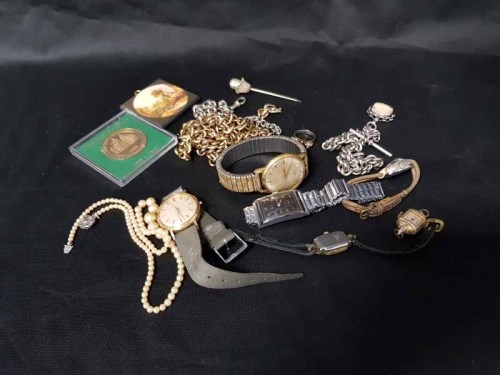 Lot 26 - LOT OF JEWELLERY AND WATCHES including silver...