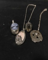 Lot 46 - LOT OF SILVER JEWELLERY including a pendant by...