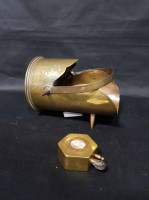 Lot 63 - TWO PIECES OF TRENCH ART