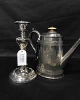 Lot 87 - GROUP OF SILVER PLATED WARES comprising a pair...