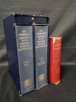 Lot 141 - COMPACT EDITION OF THE OXFORD ENGLISH...