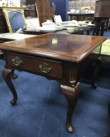 Lot 150 - TWO REPRODUCTION LAMP TABLES