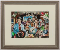 Lot 2268 - * JIM BROWN, THE PAPER QUEEN watercolour on...