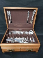 Lot 201 - CANTEEN OF SILVER PLATED CUTLERY