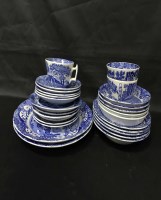 Lot 213 - LOT OF COPELAND SPODE ITALIAN BLUE AND WHITE...
