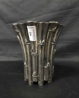 Lot 226 - SILVER PLATED BAMBOO EFFECT VASE