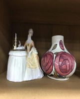 Lot 279 - THREE ROYAL DOULTON FIGURES together with an...