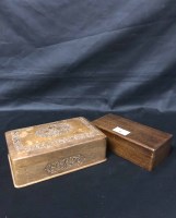 Lot 307 - LOT OF FOUR WOODEN BOXES