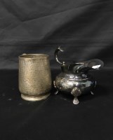Lot 314 - SMALL LOT OF MIXED METAL WARES including...