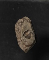 Lot 340 - STONE CARVING OF A MONKEYS HEAD