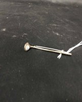 Lot 364 - SILVER BROOCH in the form of a golf club with...