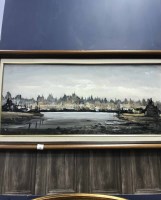 Lot 396 - LEONARD KINGWOOD HARBOUR TOWN oil on panel,...