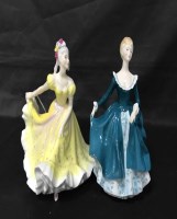 Lot 409 - FIVE ROYAL DOULTON FIGURES comprising Sara...