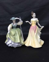 Lot 410 - FIVE ROYAL DOULTON FIGURES comprising Kelly...