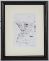 Lot 2291 - * FRANK MCFADDEN, STARE OUT pencil on paper,...
