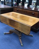 Lot 424 - 19TH CENTURY MAHOGANY PEMBROKE TEA TABLE