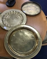 Lot 457 - COLLECTION OF VARIOUS BRASSWARE including a...