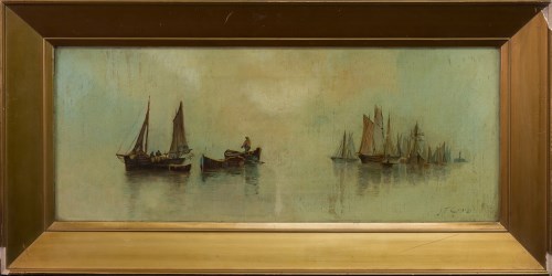 Lot 63 - J F CRAIG, THE CALM WATERS oil on canvas,...