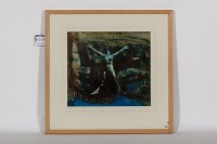 Lot 2313 - * MARK HALSEY, RELEASE II mixed media on paper,...