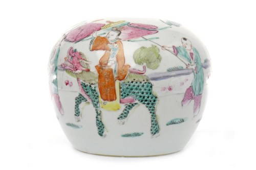 Lot 1032 - 20TH CENTURY CHINESE FAMILLE VERTE JAR painted...