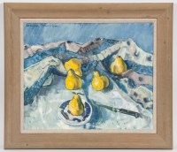 Lot 2178 - * MARYSIA DONALDSON, FIVE PEARS oil on canvas,...