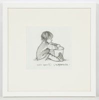 Lot 2231 - * LIN PATTULLO, WEE GIRL 2 pencil on paper,...