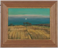 Lot 2356 - * ALASTAIR FIDDES WATT, HARVEST MOON OVER THE...