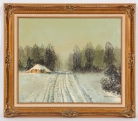 Lot 2298 - * VICTOR KORECKI (POLISH 1890 - 1980), SNOW...