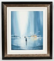 Lot 2320 - * DAVID RENSHAW, A SUDDEN SHOWER acrylic on...